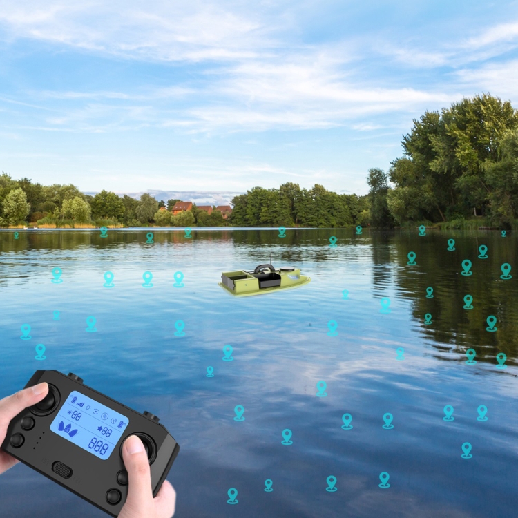 Bateau Appât De Pêche FLYTEC Retour Auto GPS - Pour Carpe Eau Douce - 12000mAh