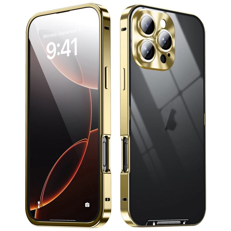 The eon iPhone16ケース　ゴールド iPhone 16 Pro Maxケース Aero Sparkle クリア/ゴールド