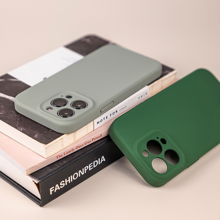 Carcasa Silicona Soft Para iPhone 15 Pro Verde Menta