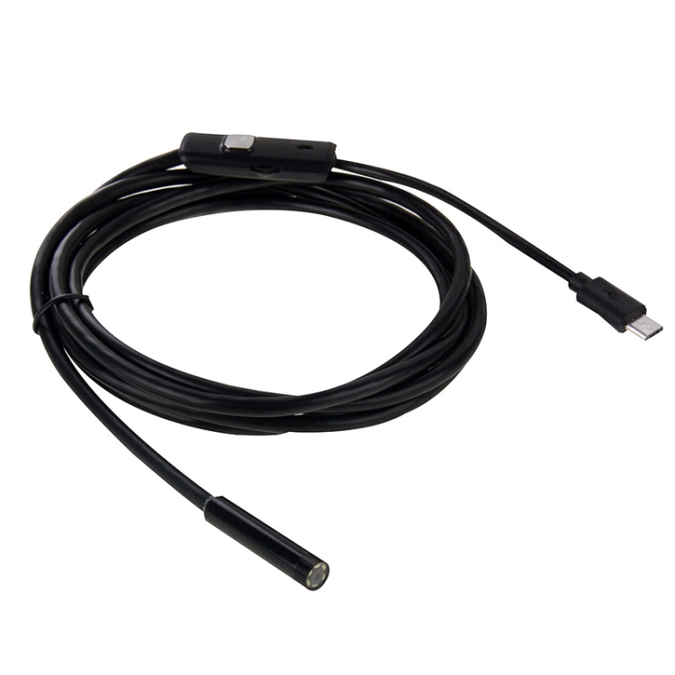 AN100 3 en 1 IP67 étanche USB-C / Type-C + Micro USB + USB HD Endoscope Caméra  d'inspection à tube dur pour pièces de téléphone portable Android à  fonction OTG, avec 6