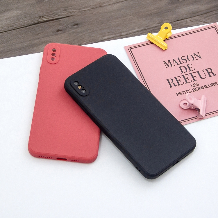 Sunsky For Iphone Xr Magic Cube Frosted Silicone Shockproof Full Coverage Protective Case Black