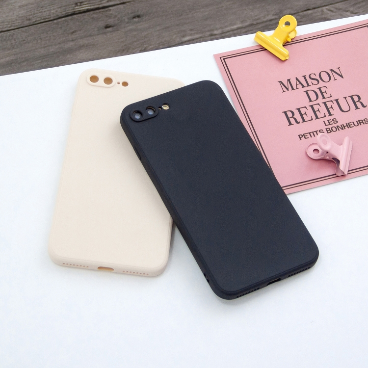 Sunsky For Iphone 7 Plus 8 Plus Magic Cube Frosted Silicone Shockproof Full Coverage Protective Case Beige