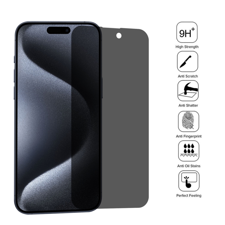 Película protectora en cristal templado para iPhone 15 Pro Max
