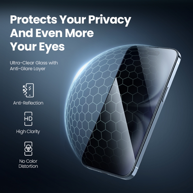 For iPhone 16 NILLKIN Guardian Full Coverage Privacy Tempered Glass Film For iPhone 16 NILLKIN Guardian Full Coverage Privacy Tempered Glass Film