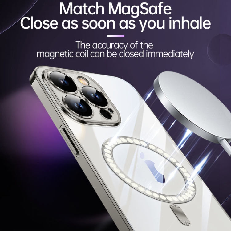For iPhone 15 Pro Max SULADA MagSafe Plating TPU Shockproof Phone Soft Case(Sierra Blue) For iPhone 15 Pro Max SULADA MagSafe Plating TPU Shockproof Phone Soft Case(Sierra Blue)