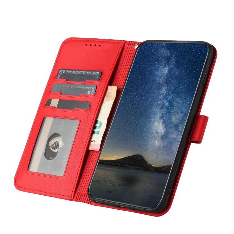 Funda para Xiaomi Redmi Note 10 Pro, Funda de cuero con tapa para Xiaomi  Redmi Note 10 Pro Max 4G M2101K6I / Redmi Note 10 Pro 4G M2101K6G Case Rojo