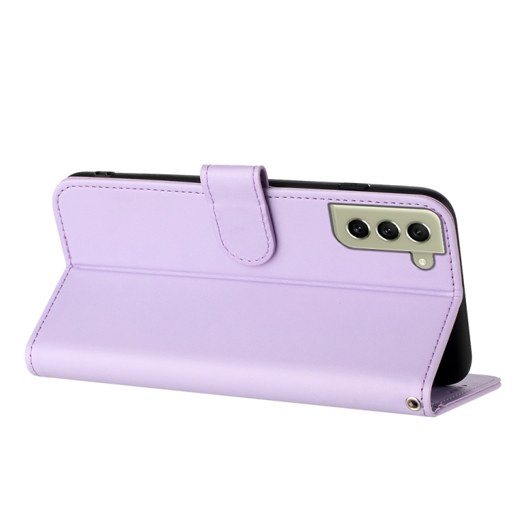 For Samsung Galaxy S22 Datura Flower Embossed Flip Leather Phone Case(Purple) For Samsung Galaxy S22 Datura Flower Embossed Flip Leather Phone Case(Purple)