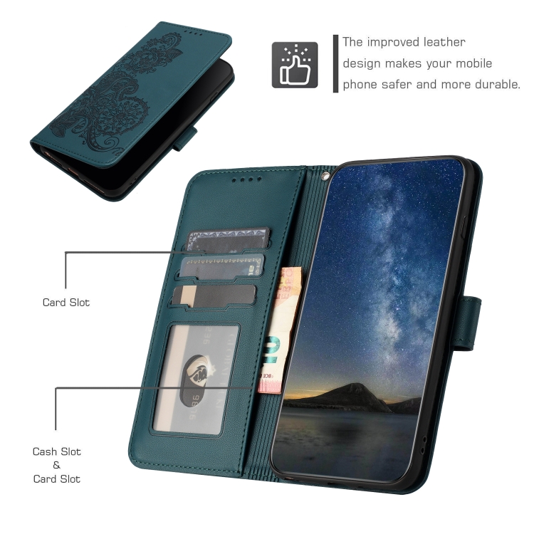 For Samsung Galaxy S20 FE Datura Flower Embossed Flip Leather Phone Case(Dark Green) For Samsung Galaxy S20 FE Datura Flower Embossed Flip Leather Phone Case(Dark Green)