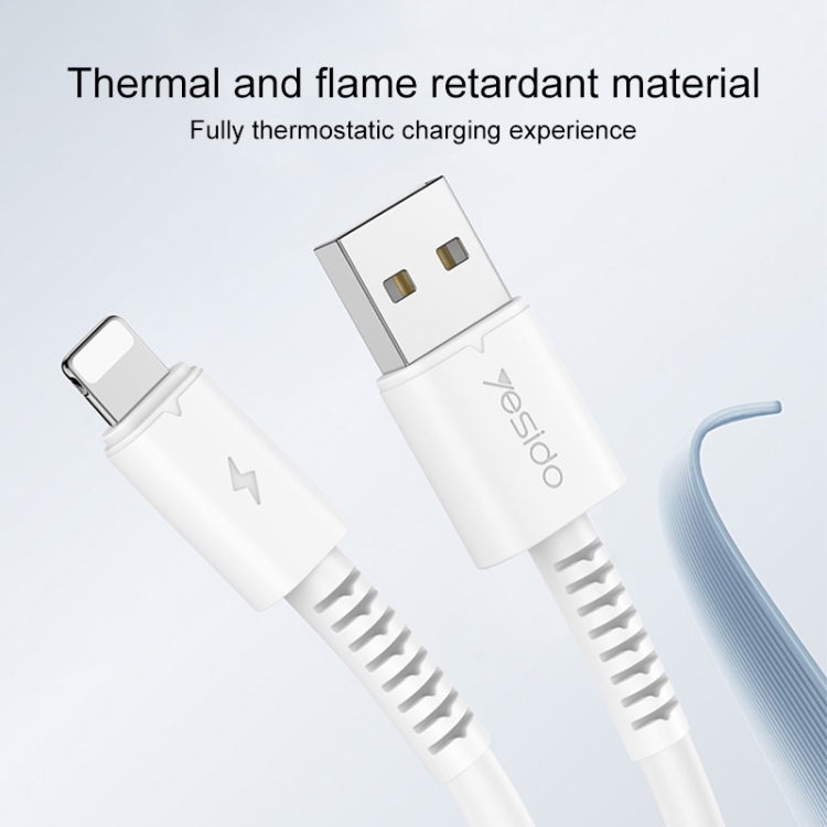 Yesido CA120L 2A USB to 8 Pin Fast Charging Data Cable, Length:1m Yesido CA120L 2A USB to 8 Pin Fast Charging Data Cable, Length:1m
