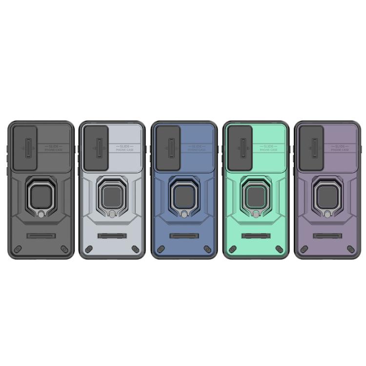 For OnePlus Ace 5 Ultra / Nord 5 Sliding Camshield TPU + PC Shockproof Phone Case with Holder(Black)