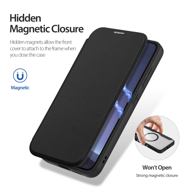 For Samsung Galaxy S25 5G DUX DUCIS Skin X Pro Series Magsafe PC + TPU Phone Leather Case(Black) For Samsung Galaxy S25 5G DUX DUCIS Skin X Pro Series Magsafe PC + TPU Phone Leather Case(Black)