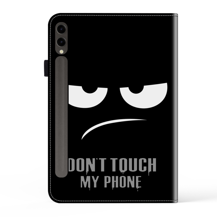 For Samsung Galaxy Tab S7+ / S8+ / S9+ Crystal Texture Painted Leather Tablet Case(Dont Touch My Phone) For Samsung Galaxy Tab S7+ / S8+ / S9+ Crystal Texture Painted Leather Tablet Case(Dont Touch My Phone)
