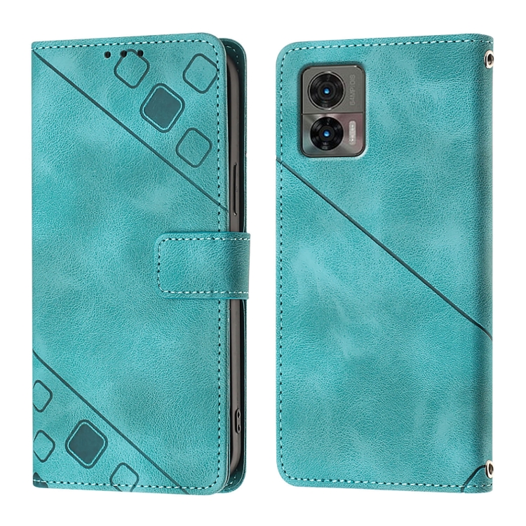 Custodia a tracolla per Motorola Edge 40 Neo, antiurto, custodia a portafoglio in pelle PU con chiusura magnetica slot per carte di credito supporto paraurti collana cover per Motorola Edge 40 Neo