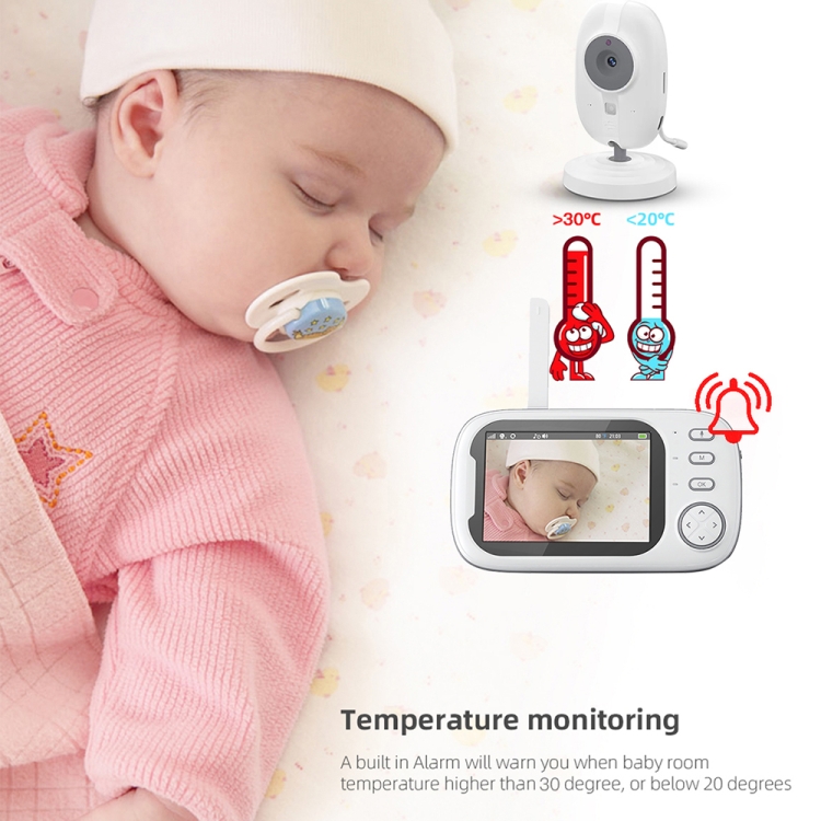 ABM600 3,5 pouces sans fil vidéo vision nocturne bébé moniteur caméra de  sécurité (prise américaine)
