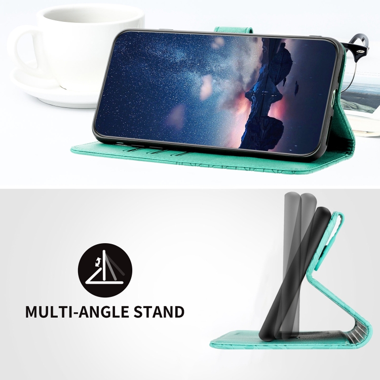 For Samsung Galaxy S23 Ultra 5G Rhombic Texture Leather Phone Case with Lanyard(Green) For Samsung Galaxy S23 Ultra 5G Rhombic Texture Leather Phone Case with Lanyard(Green)