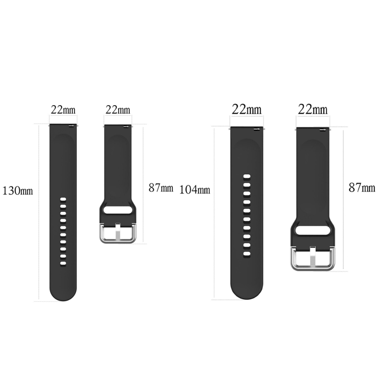 Para correa de reloj de repuesto de silicona Amazfit Bip 5, tamaño: tamaño  L (blanco)