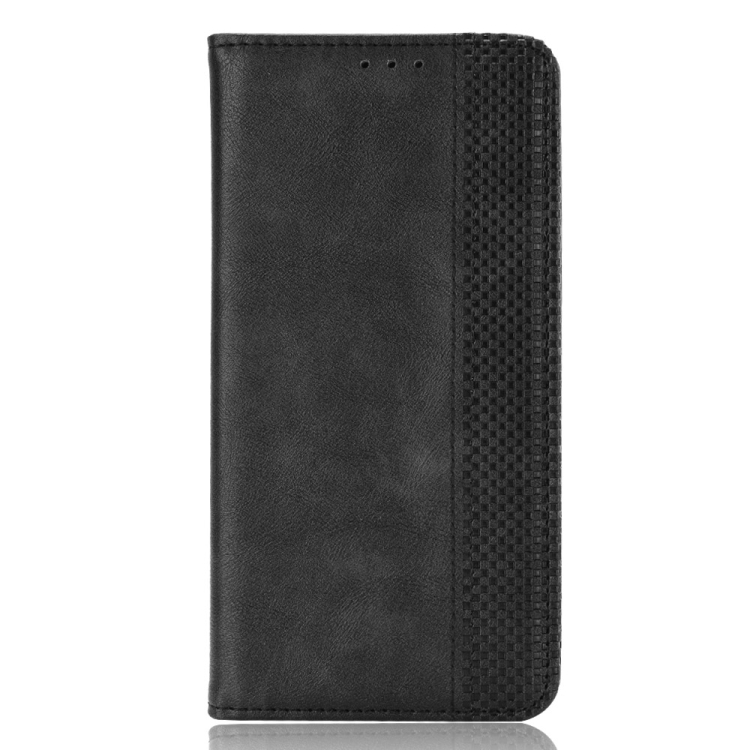 For Samsung Galaxy Z Fold5 Magnetic Buckle Retro Texture Leather Phone Case(Black) For Samsung Galaxy Z Fold5 Magnetic Buckle Retro Texture Leather Phone Case(Black)
