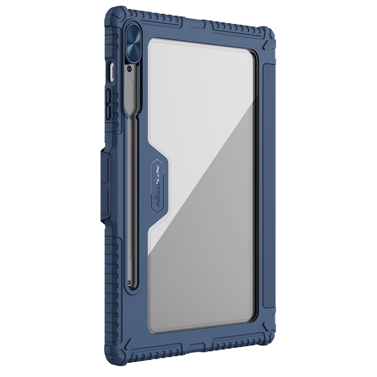 Para Samsung Galaxy Tab S9 + NILLKIN Bumper Pro Camshield Funda de cuero para tableta (azul) - 2