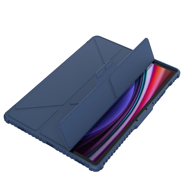 Para Samsung Galaxy Tab S9 + NILLKIN Bumper Pro Camshield Funda de cuero para tableta (azul) - 3