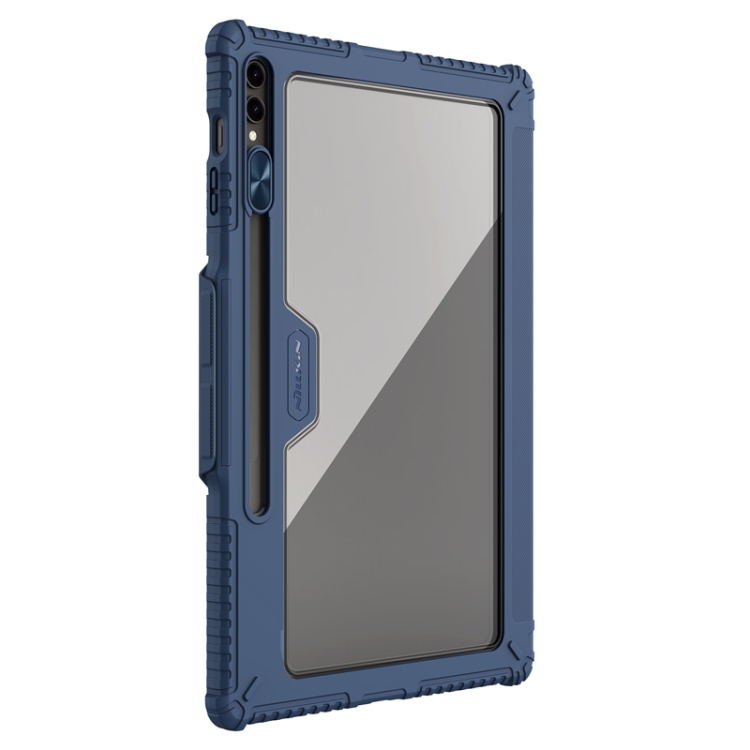Para Samsung Galaxy Tab S9 Ultra NILLKIN Bumper Pro Camshield Funda de cuero para tableta (azul) - 2