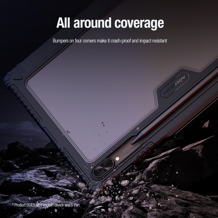 Para Samsung Galaxy Tab S9 Ultra NILLKIN Bumper Pro Camshield Funda de cuero para tableta (azul) - 5
