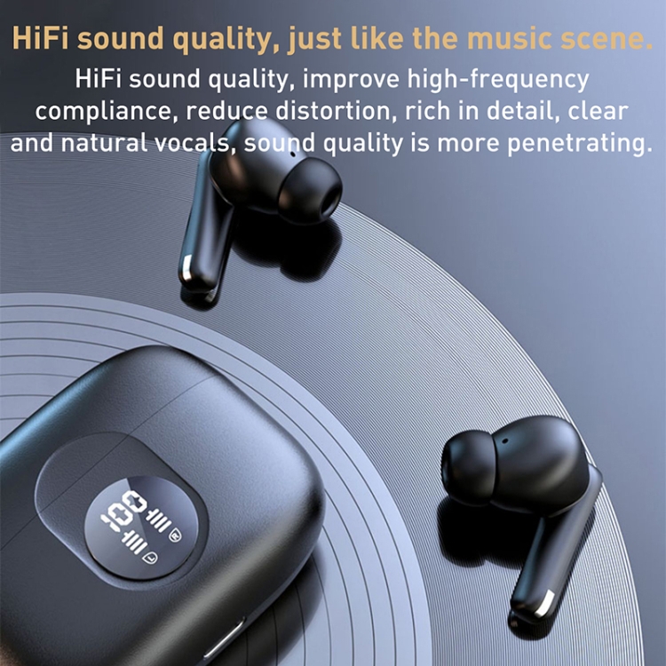 Langsdom P91 IPX6 Waterproof Noise Reduction TWS Wireless Bluetooth Earphone(Black) Langsdom P91 IPX6 Waterproof Noise Reduction TWS Wireless Bluetooth Earphone(Black)
