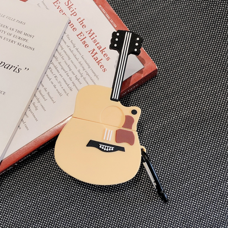 For AirPods Pro Guitar Shape Earphone Protective Case with Hook For AirPods Pro Guitar Shape Earphone Protective Case with Hook