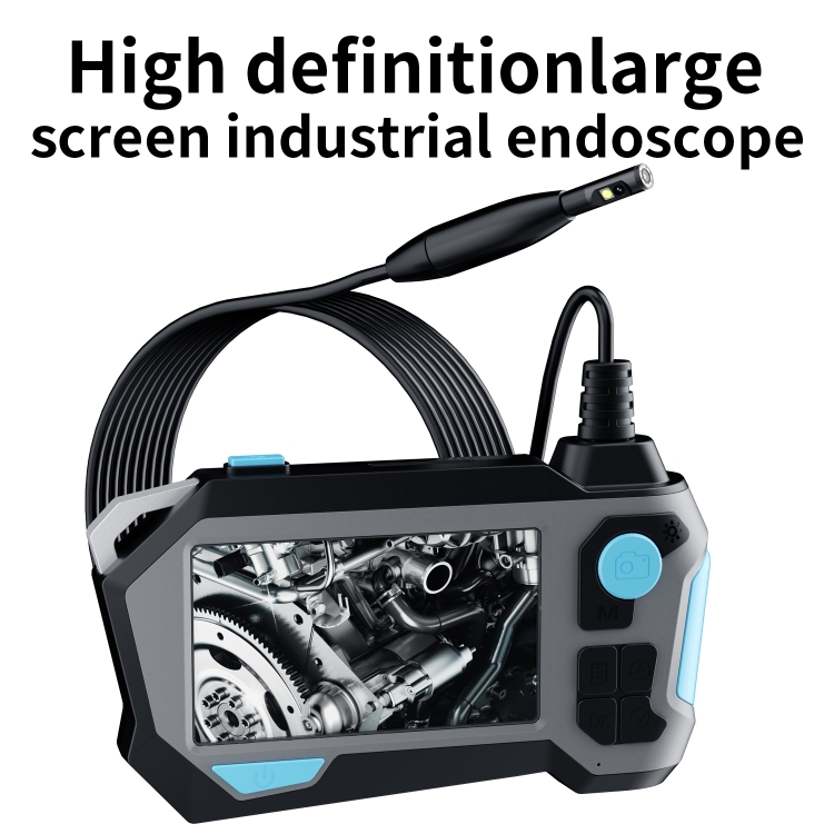 Endoscope industriel rotatif P120 à double lentille de 8 mm avec écran,  diamètre du tuyau arrière de 16 mm, spécification : tube de 10 m