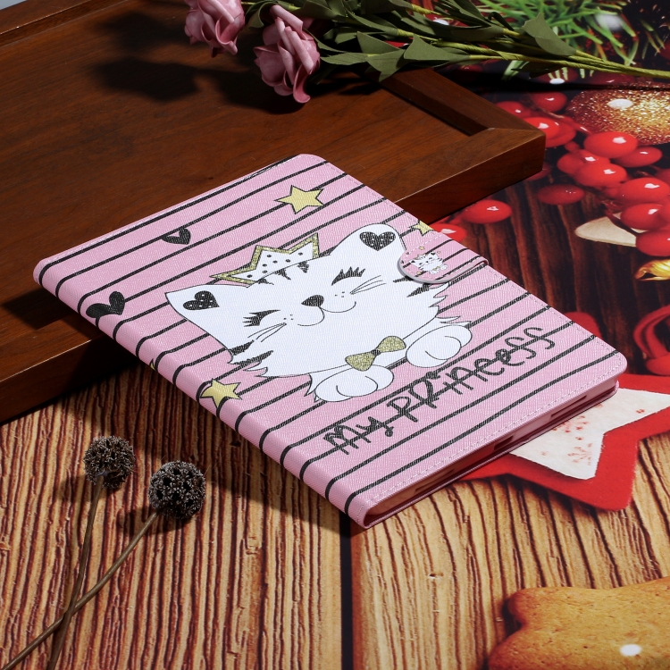 For iPad Pro 11 (2020) Colored Drawing Pattern Horizontal Flip PU Leather Tablet Case with Holder & Card Slot & Sleep / Wake-up Function(Crown Cat) For iPad Pro 11 (2020) Colored Drawing Pattern Horizontal Flip PU Leather Tablet Case with Holder & Card Slot & Sleep / Wake-up Function(Crown Cat)