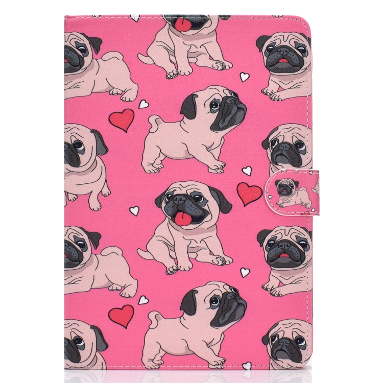 For iPad 9.7 (2017/2018) & Air 2 & Air Colored Drawing Pattern Horizontal Flip PU Leather Case with Holder & Card Slot & Sleep / Wake-up Function(Love Dog) For iPad 9.7 (2017/2018) & Air 2 & Air Colored Drawing Pattern Horizontal Flip PU Leather Case with Holder & Card Slot & Sleep / Wake-up Function(Love Dog)