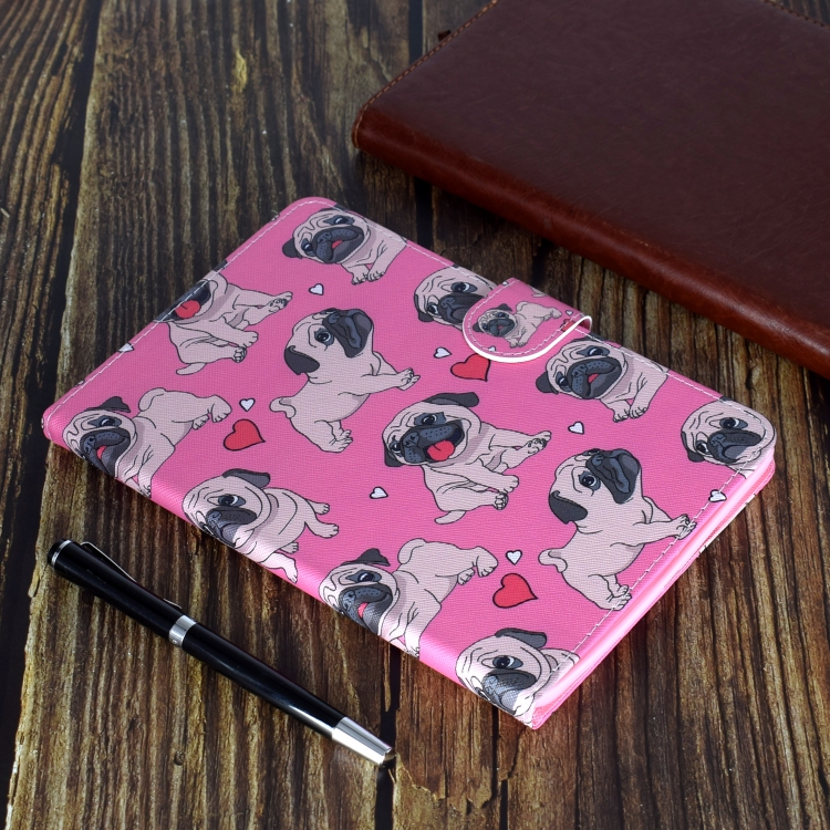 For iPad 9.7 (2017/2018) & Air 2 & Air Colored Drawing Pattern Horizontal Flip PU Leather Case with Holder & Card Slot & Sleep / Wake-up Function(Love Dog) For iPad 9.7 (2017/2018) & Air 2 & Air Colored Drawing Pattern Horizontal Flip PU Leather Case with Holder & Card Slot & Sleep / Wake-up Function(Love Dog)