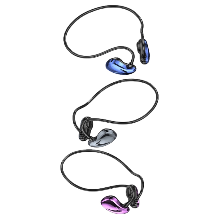 A60 Open Air Conduction Built-in Microphone Wireless Bluetooth Neckband Earphone(Purple) A60 Open Air Conduction Built-in Microphone Wireless Bluetooth Neckband Earphone(Purple)