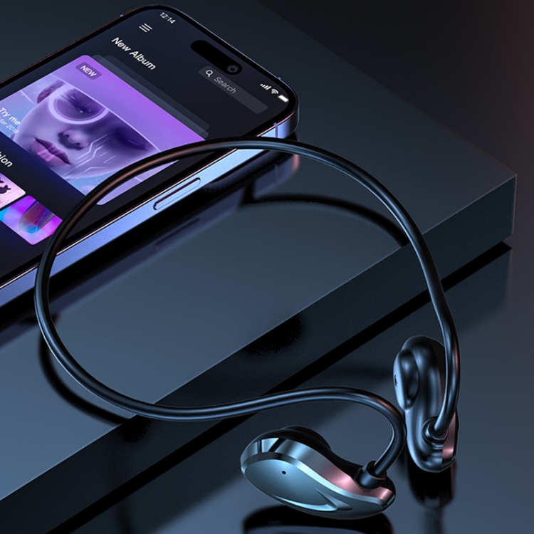 A60 Open Air Conduction Built-in Microphone Wireless Bluetooth Neckband Earphone(Purple) A60 Open Air Conduction Built-in Microphone Wireless Bluetooth Neckband Earphone(Purple)