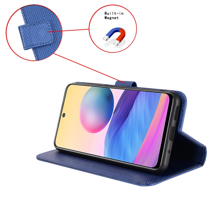For iPhone 16 Plus Diamond Texture Leather Phone Case(Blue) For iPhone 16 Plus Diamond Texture Leather Phone Case(Blue)