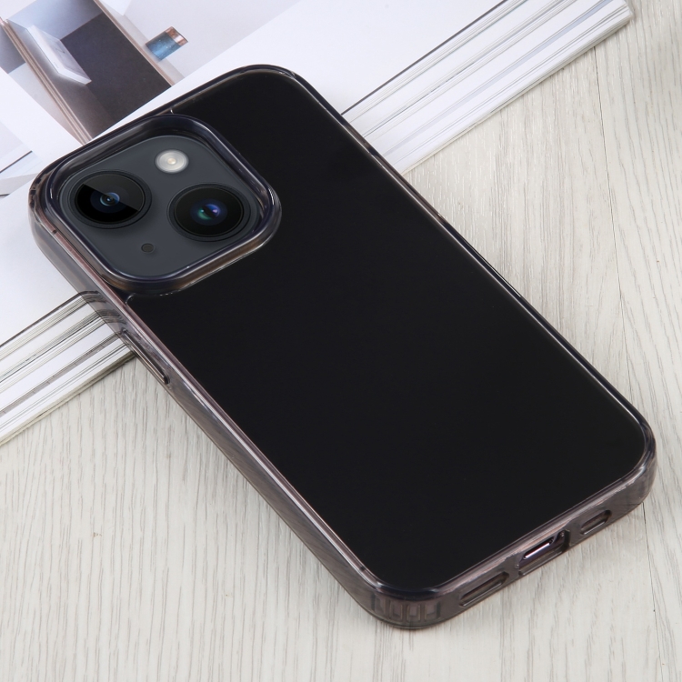 For iPhone 15 Plus GEBEI Acrylic Phone Case(Transparent Black) For iPhone 15 Plus GEBEI Acrylic Phone Case(Transparent Black)