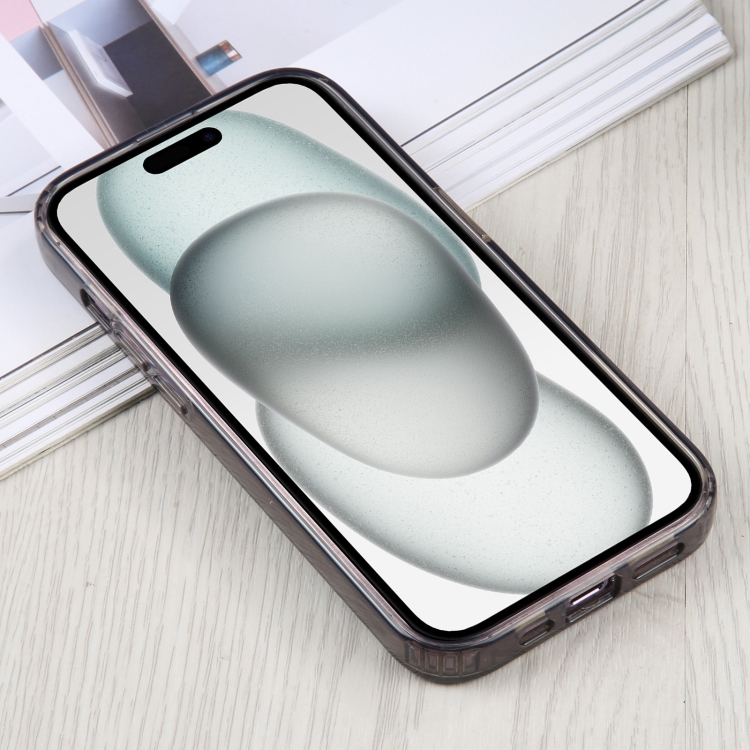 For iPhone 15 Plus GEBEI Acrylic Phone Case(Transparent Black) For iPhone 15 Plus GEBEI Acrylic Phone Case(Transparent Black)