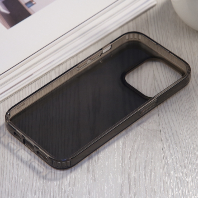 For iPhone 15 Plus GEBEI Acrylic Phone Case(Transparent Black) For iPhone 15 Plus GEBEI Acrylic Phone Case(Transparent Black)