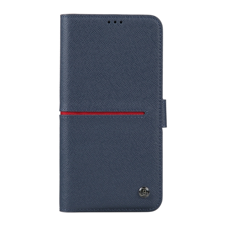 For iPhone 15 GEBEI Top-grain Horizontal Flip Leather Phone Case(Blue) For iPhone 15 GEBEI Top-grain Horizontal Flip Leather Phone Case(Blue)