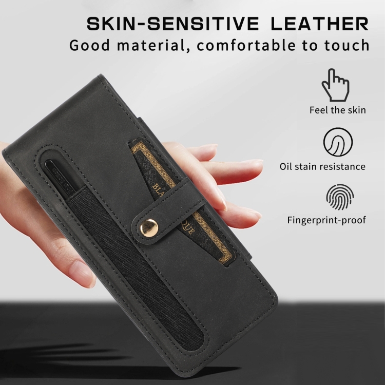 For Samsung Galaxy Z Fold5 Multifunctional Folding Phone Leather Case(Black) For Samsung Galaxy Z Fold5 Multifunctional Folding Phone Leather Case(Black)
