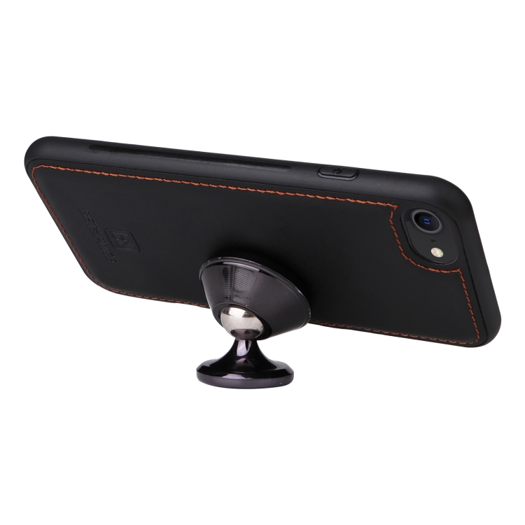 For iPhone 6 / 7 / 8 BETOPNICE BN-005 2 in 1 Detachable Imitate Genuine Leather Phone Case(Black)