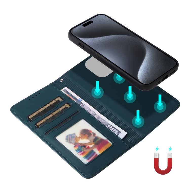 For iPhone 15 Pro BETOPNICE BN-005 2 in 1 Detachable Imitate Genuine Leather Phone Case(Blue) For iPhone 15 Pro BETOPNICE BN-005 2 in 1 Detachable Imitate Genuine Leather Phone Case(Blue)