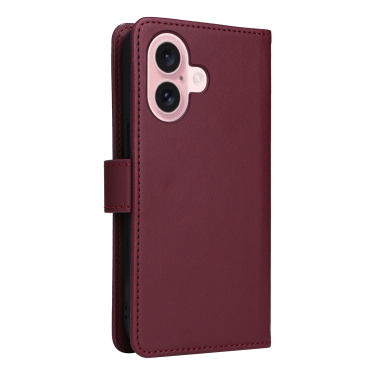 For iPhone 16 Plus BETOPNICE BN-005 2 in 1 Detachable Imitate Genuine Leather Phone Case(Wine Red) For iPhone 16 Plus BETOPNICE BN-005 2 in 1 Detachable Imitate Genuine Leather Phone Case(Wine Red)