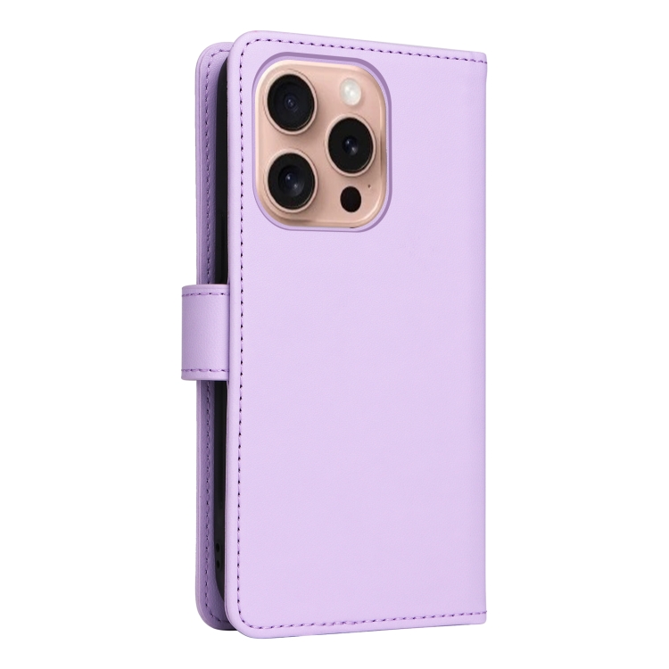 For iPhone 16 Pro Max BETOPNICE BN-005 2 in 1 Detachable Imitate Genuine Leather Phone Case(Light Purple) For iPhone 16 Pro Max BETOPNICE BN-005 2 in 1 Detachable Imitate Genuine Leather Phone Case(Light Purple)