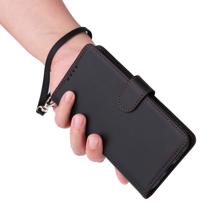 For iPhone 16 Pro Max BETOPNICE BN-005 2 in 1 Detachable Imitate Genuine Leather Phone Case(Black)
