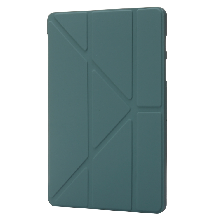 For Samsung Galaxy Tab S10+ / S9+ Deformation Silicone Leather Tablet Case(Dark Green) For Samsung Galaxy Tab S10+ / S9+ Deformation Silicone Leather Tablet Case(Dark Green)
