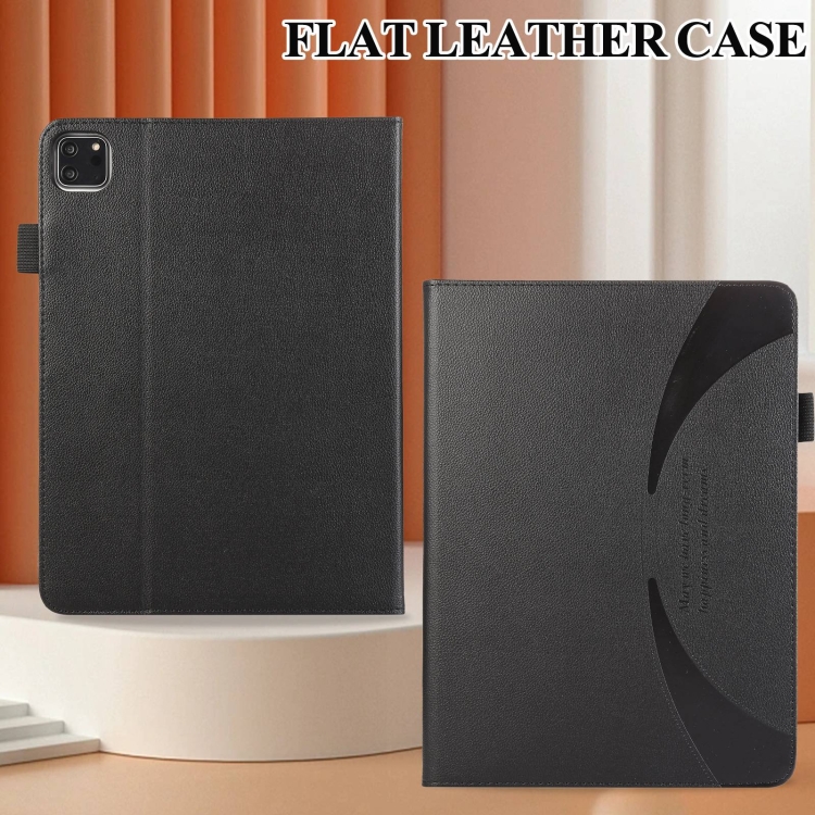 For iPad Pro 12.9 2022 / 2021 / 2020 Litchi Texture Leather Sucker Tablet Case(Black) For iPad Pro 12.9 2022 / 2021 / 2020 Litchi Texture Leather Sucker Tablet Case(Black)