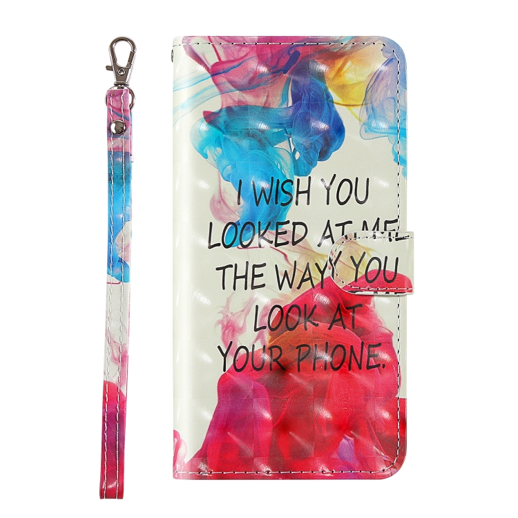 For iPhone 11 Pro 3D Painting Colored Drawing Pattern Horizontal Flip TPU + PU Leather Case with Holder & Card Slots & Wallet & Lanyard(English Alphabet)