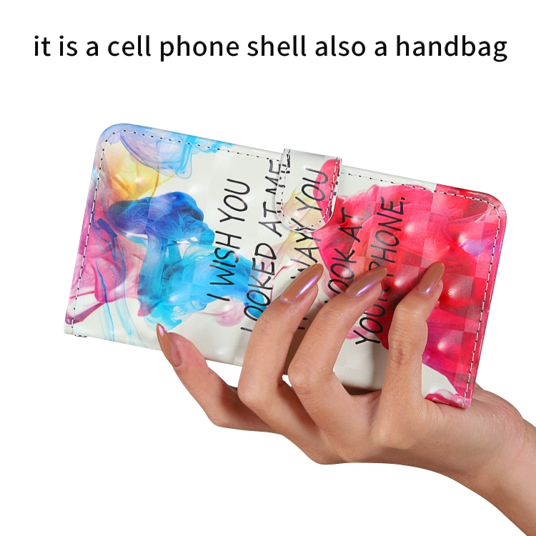 For iPhone 11 Pro 3D Painting Colored Drawing Pattern Horizontal Flip TPU + PU Leather Case with Holder & Card Slots & Wallet & Lanyard(English Alphabet)