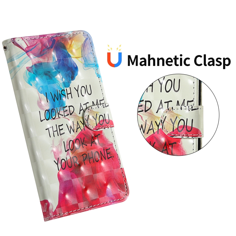 For iPhone 11 Pro 3D Painting Colored Drawing Pattern Horizontal Flip TPU + PU Leather Case with Holder & Card Slots & Wallet & Lanyard(English Alphabet)
