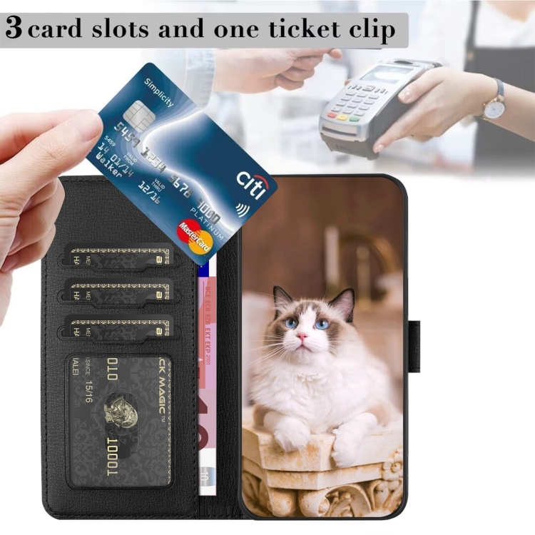 For iPhone 14 / 13 Cartoon Cats Leather Phone Case(Black) For iPhone 14 / 13 Cartoon Cats Leather Phone Case(Black)